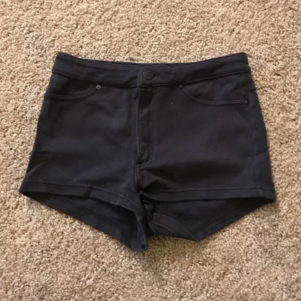 Black short shorts